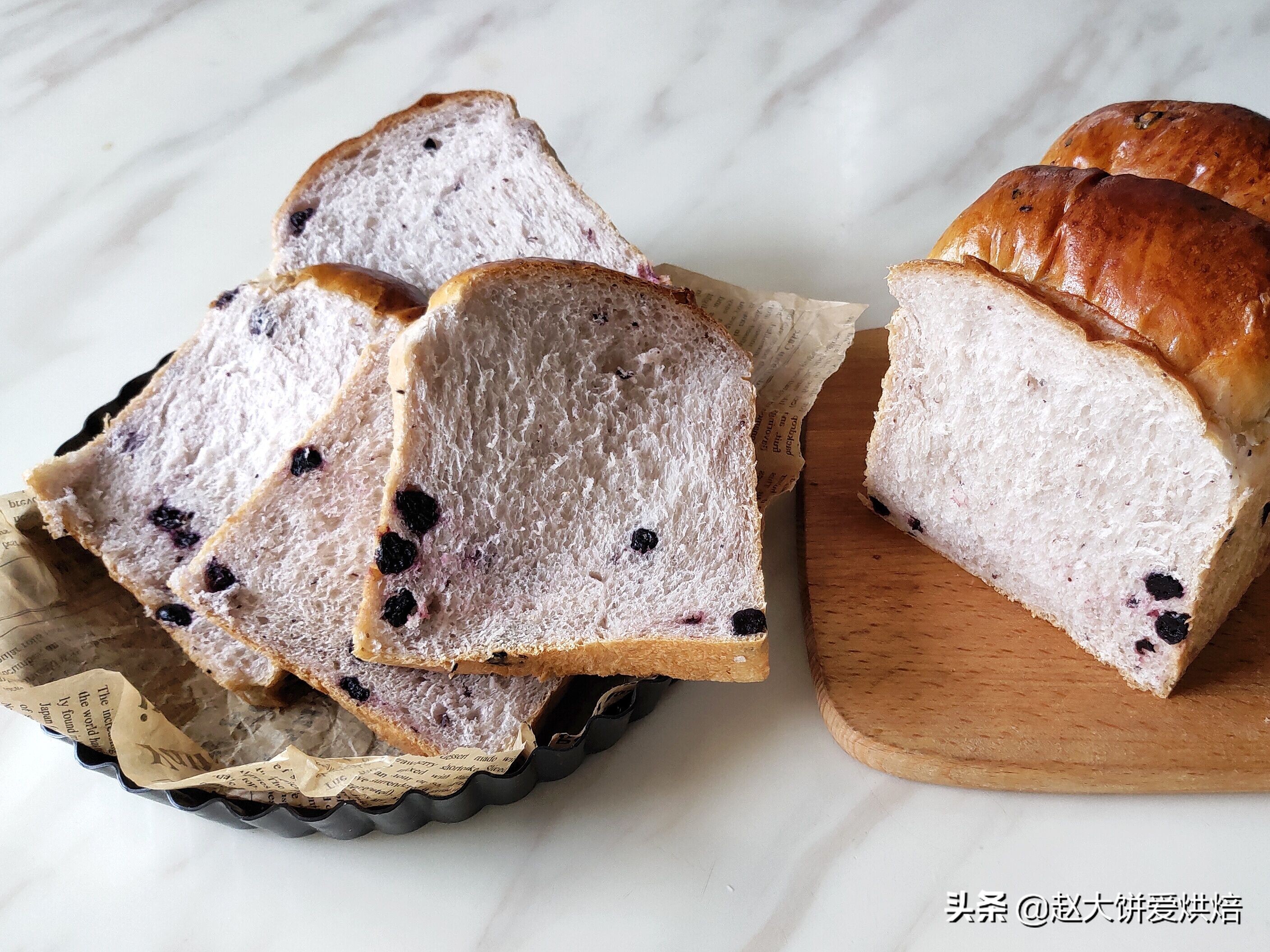 法式蓝莓吐司,简单粗暴蓝莓吐司