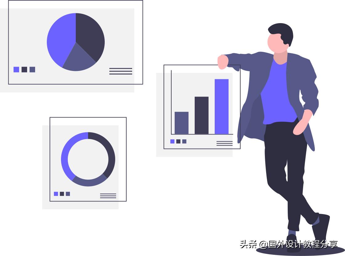 扁平矢量插画色彩教程,扁平矢量家具插画