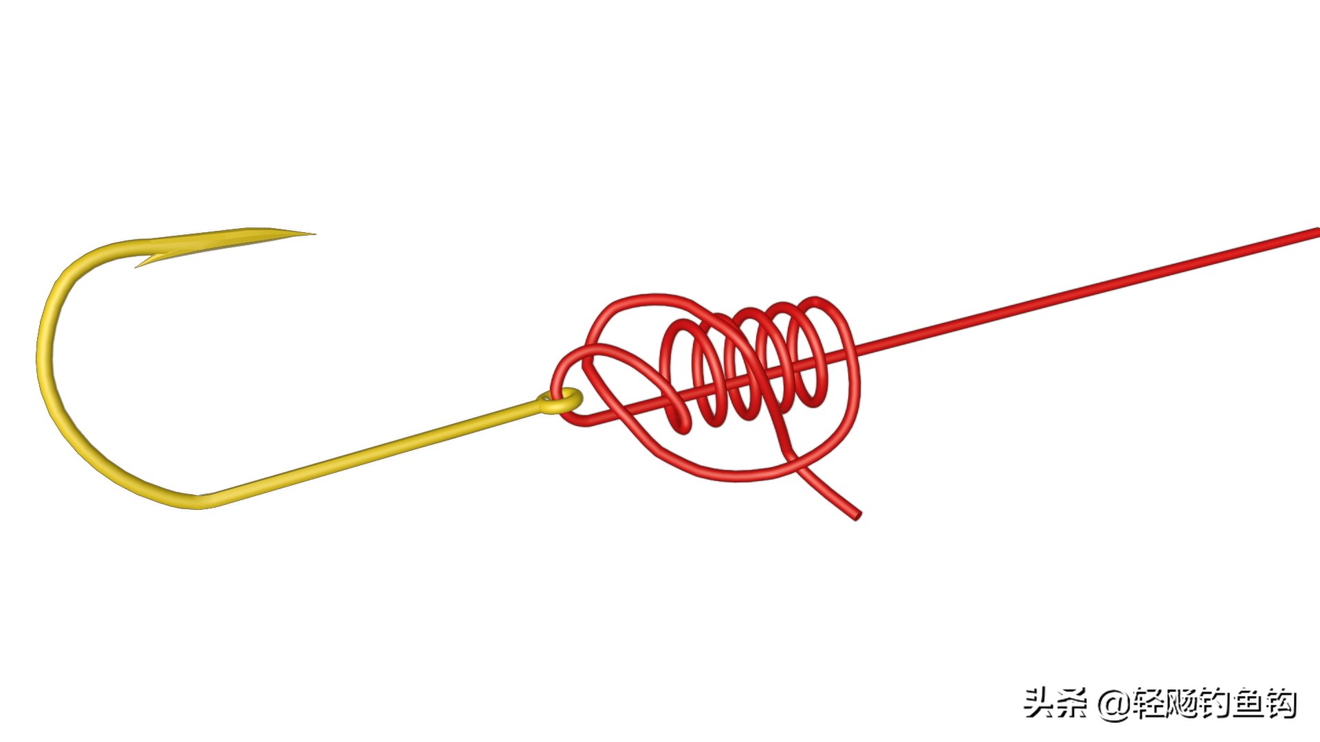 底钩的绑法图文,管付式绑钩方法图解