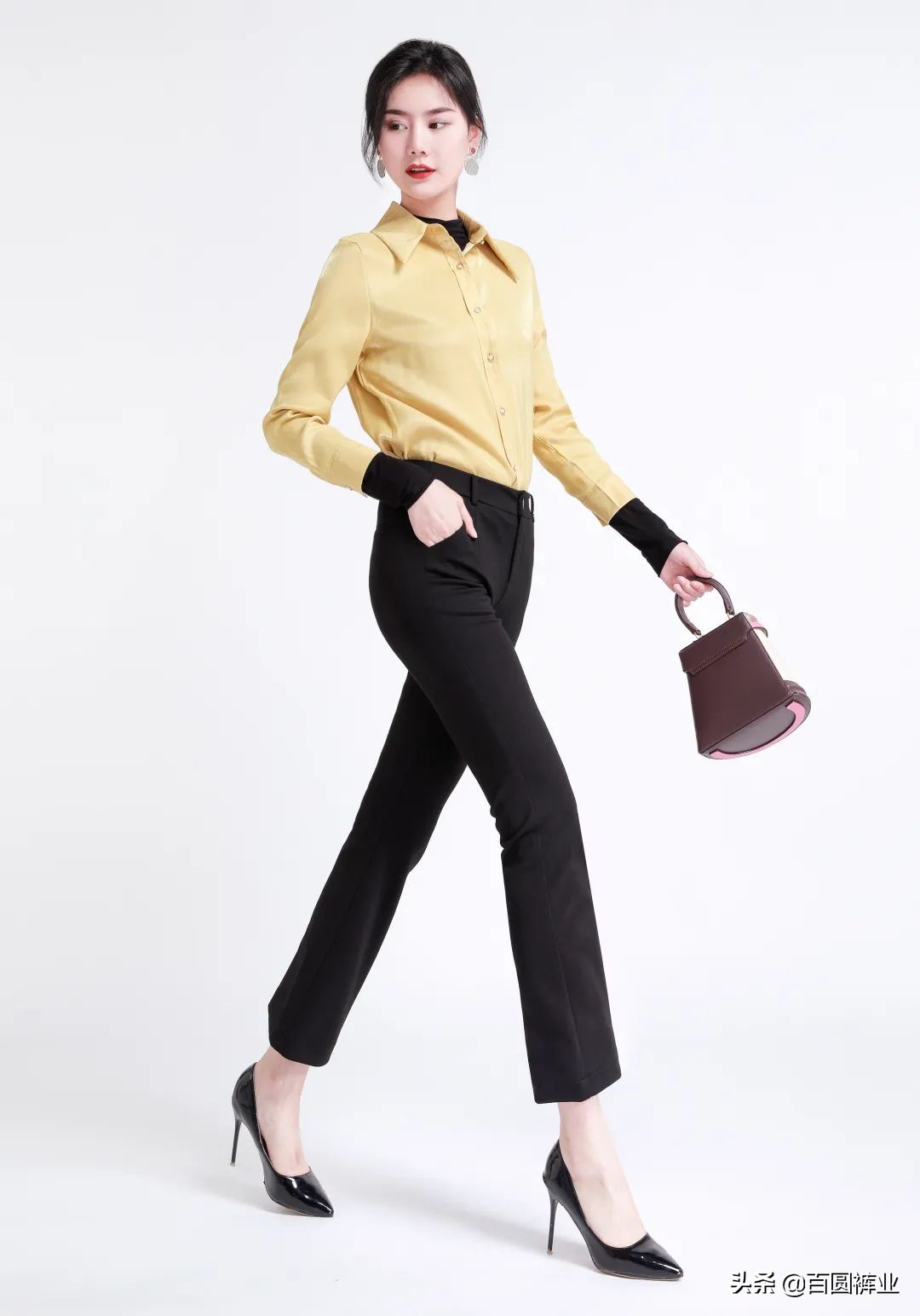 百圆裤业冬季裤子图片,百圆裤业格子裤冬款