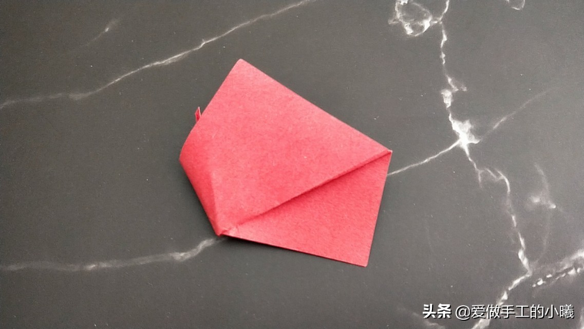 玫瑰花折纸图解,玫瑰花千纸鹤折纸图解