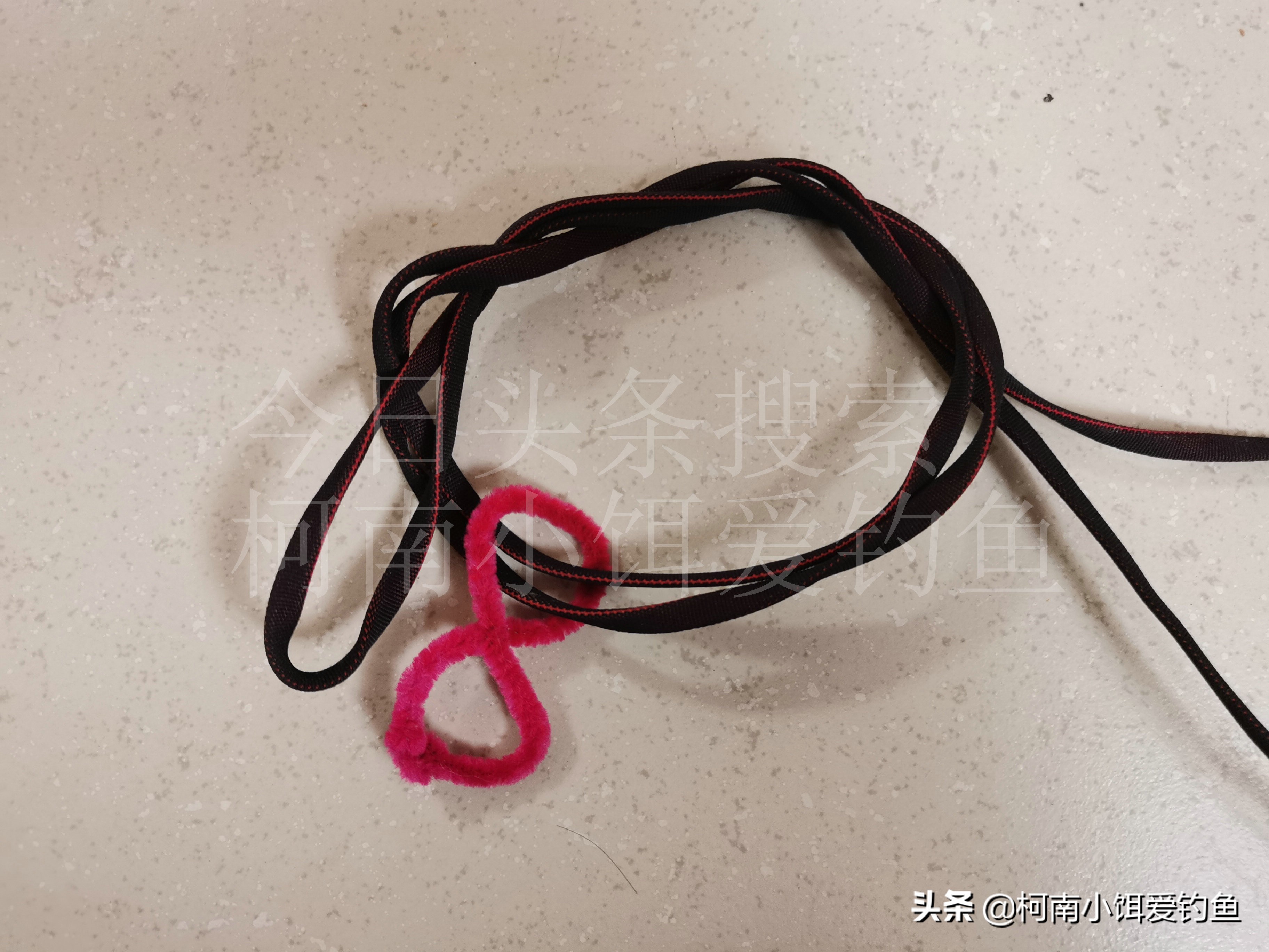 新手学钓鱼鱼线打结教程,钓鱼技巧鱼线打结方法图解