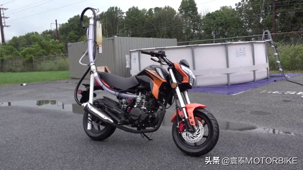 摩托车涉水高度测试,摩托车水面测试