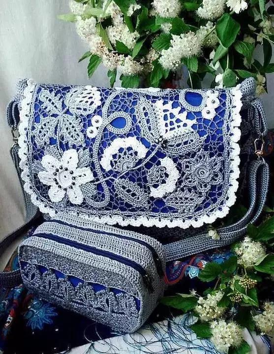 31款超美的爱尔兰钩花包,绝对让你爱不释手,独特的美!附教程