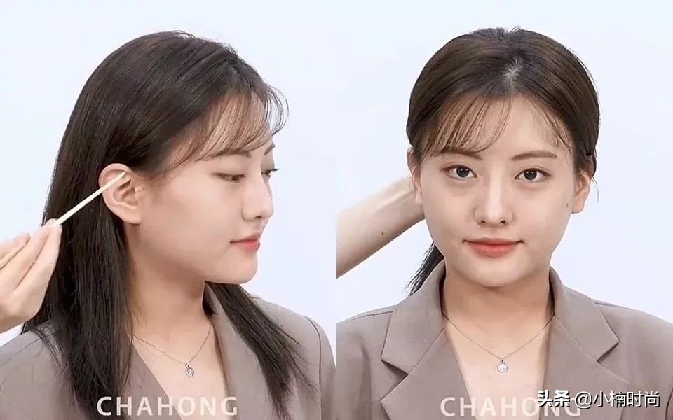 发型师法式刘海鬓角修剪教程,发型师剪法式刘海教程网红