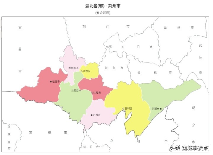 湖北省地图行政区划,湖北省各市县行政区划图