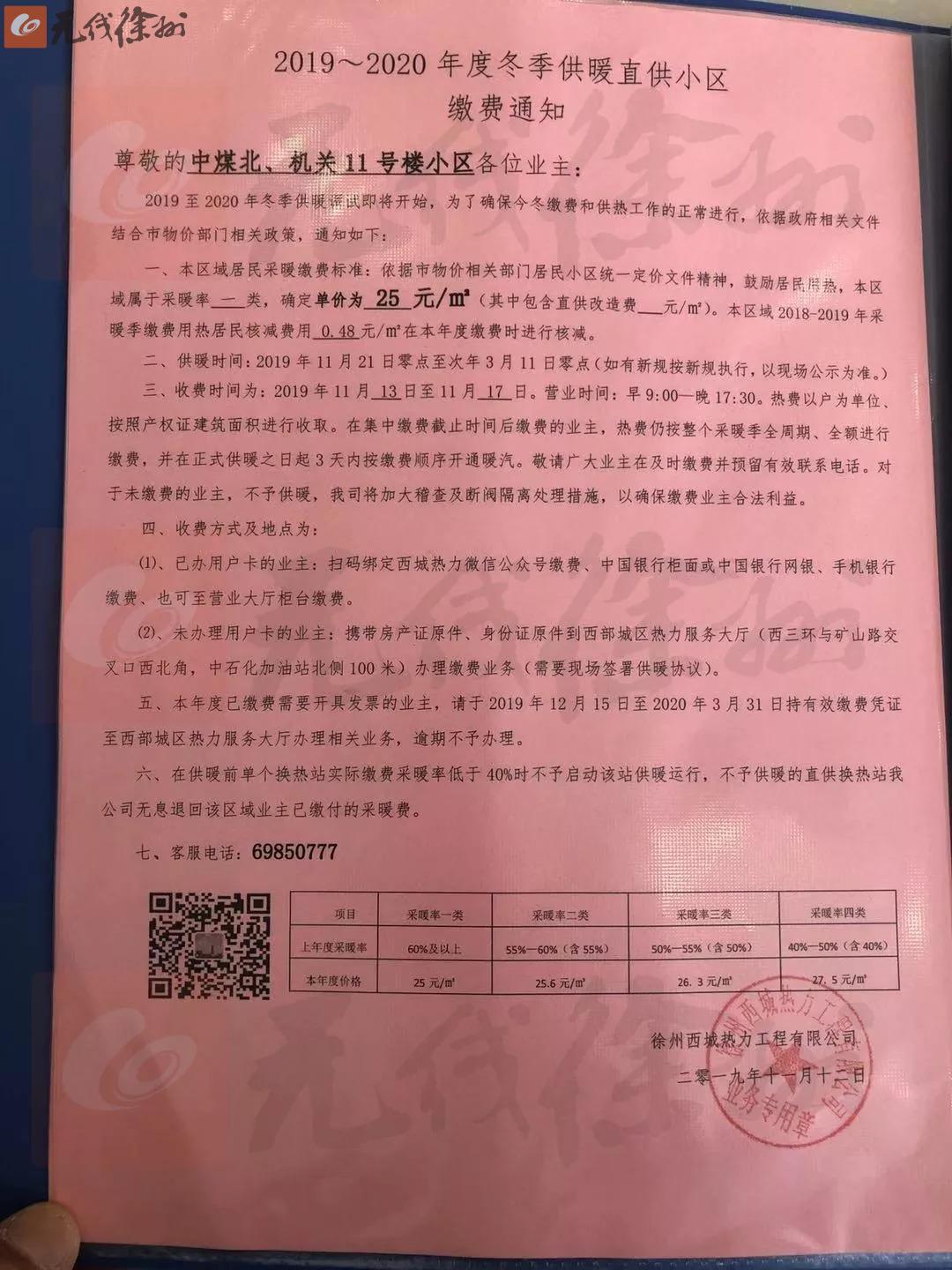 徐州供暖小区最新消息,徐州今冬供暖价格和供暖时间出炉
