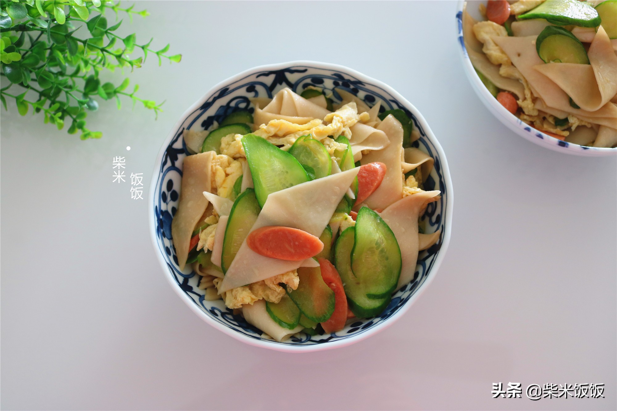 娘俩的午餐一菜一汤,娘俩的午饭简单又好吃