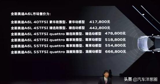 2019款最后一批奥迪a6,刚上市就降价3万的车