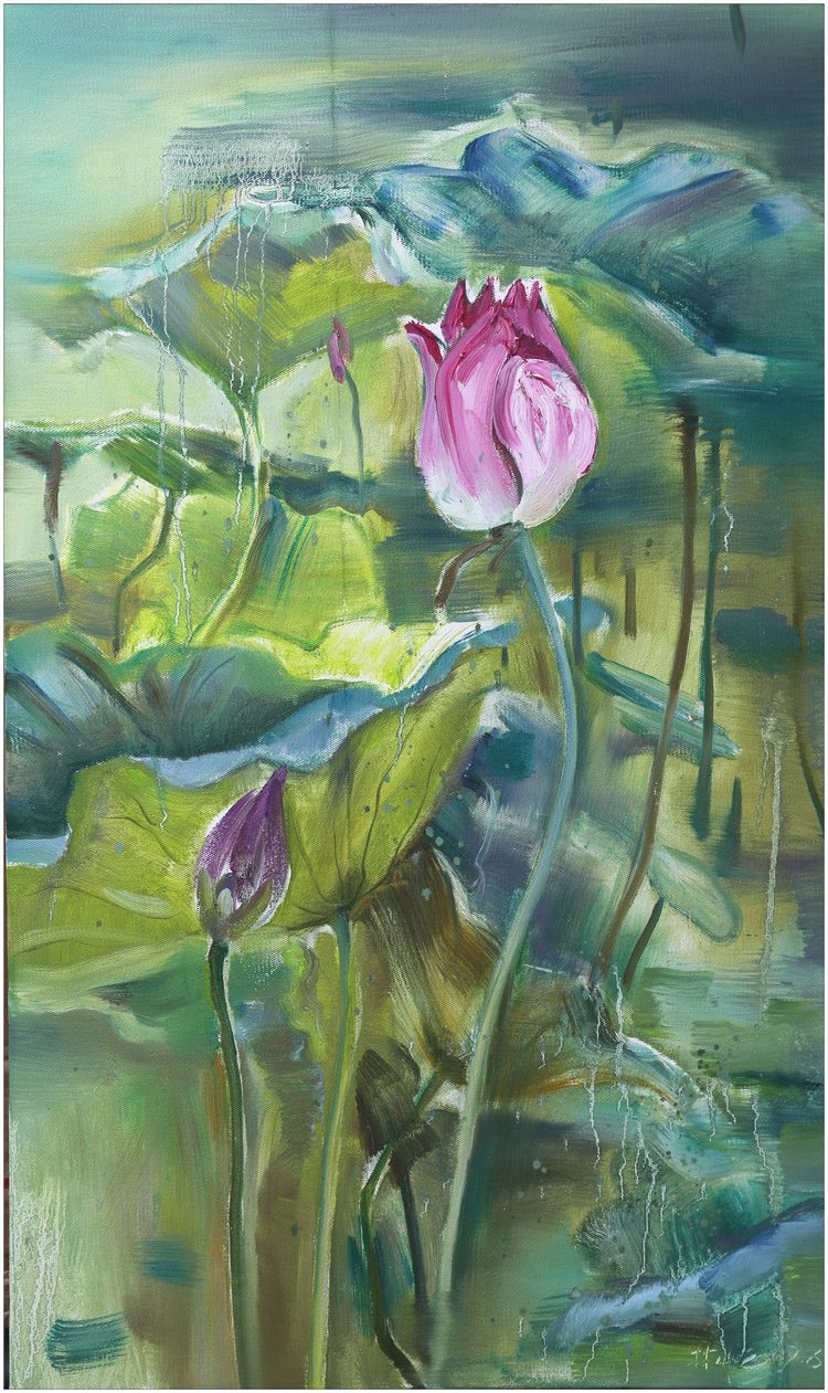 林山书画,桂林山水油画