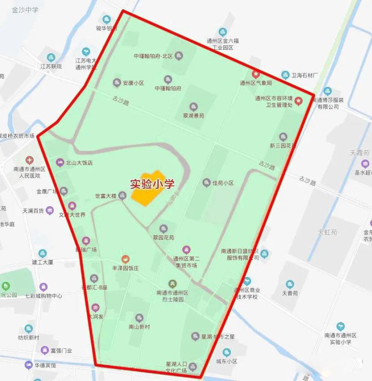 通州学校片区,2021年通州学校划片