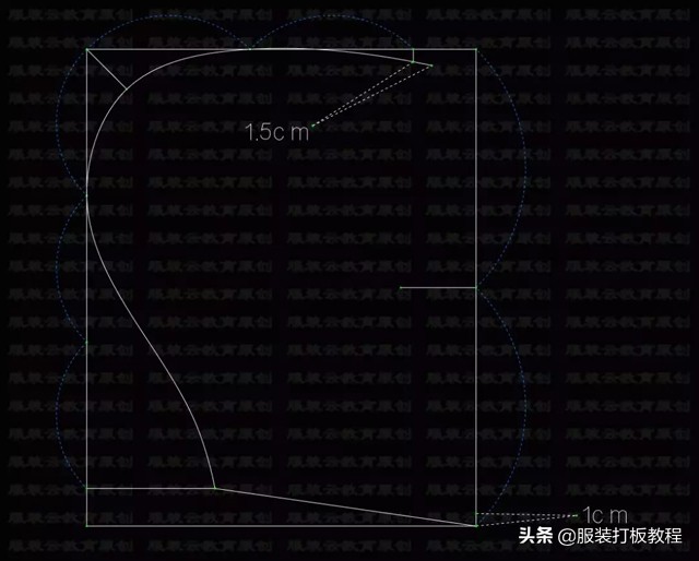 大海服装落肩袖卫衣裁剪图,100码幼童落肩袖卫衣裁剪方法