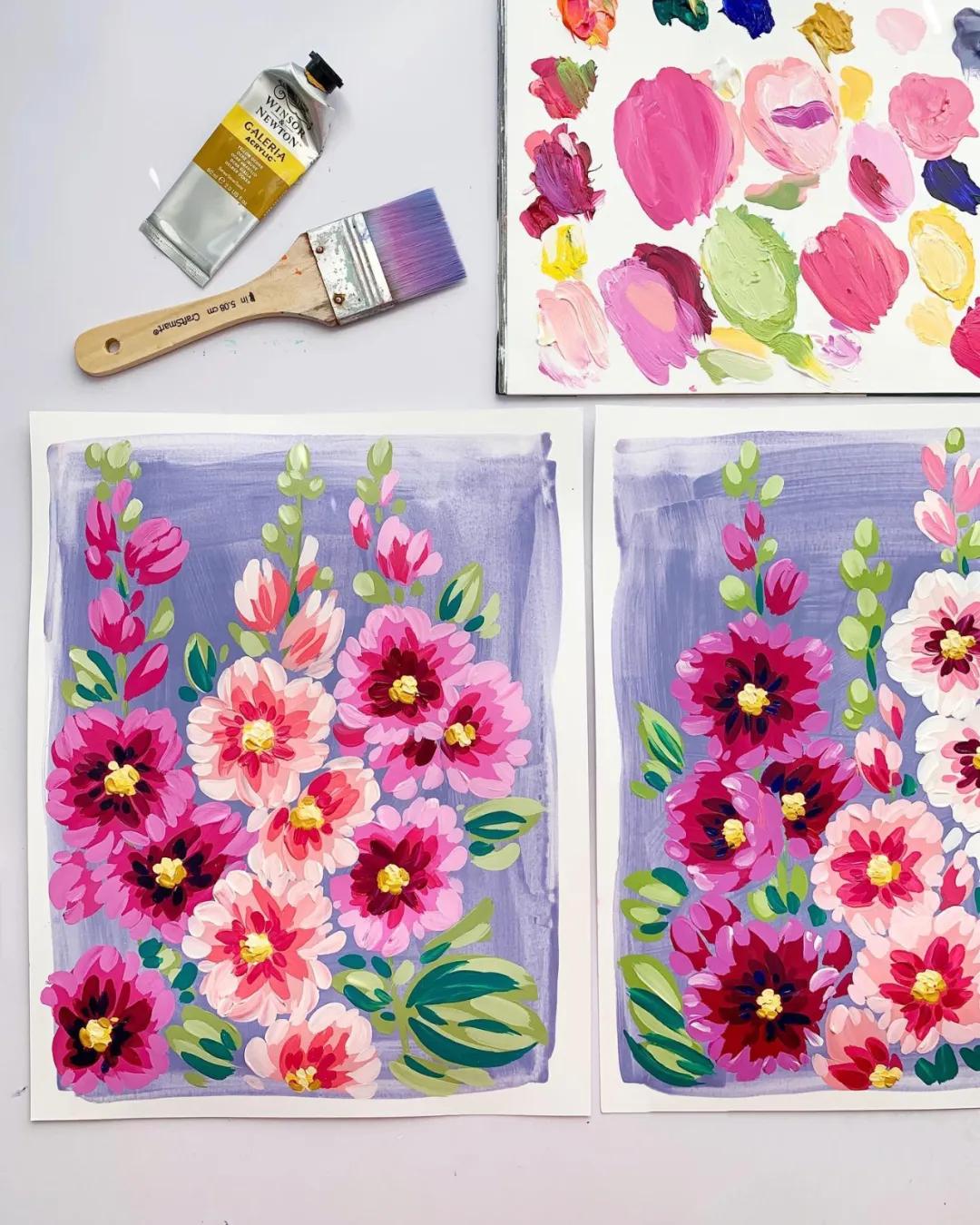 美术创意画幼儿丙烯平涂画,丙烯平涂的正确方法图解