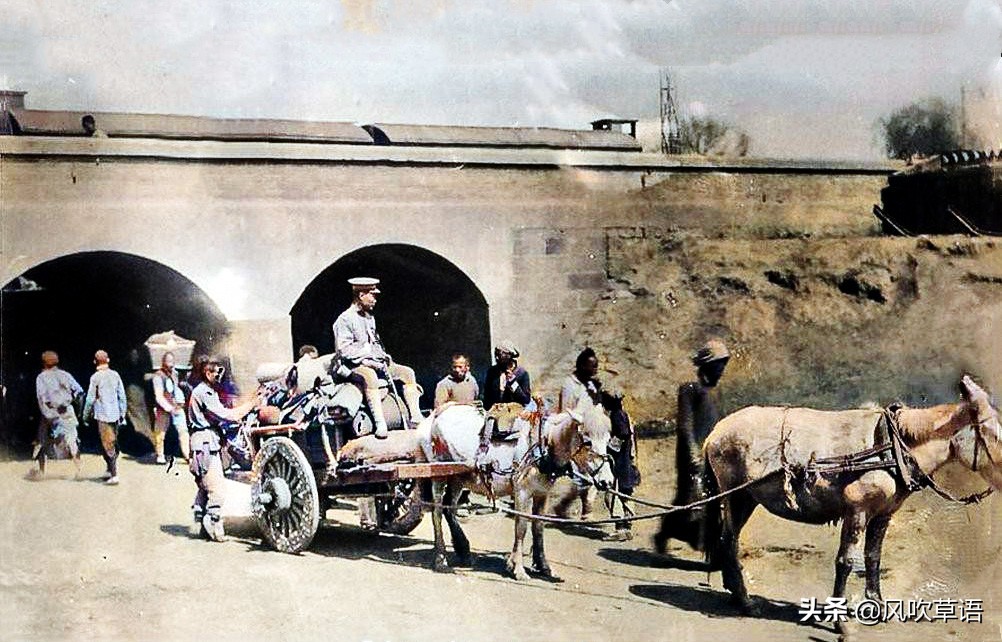 保定历史上真实的府河,保定府河彩色老照片