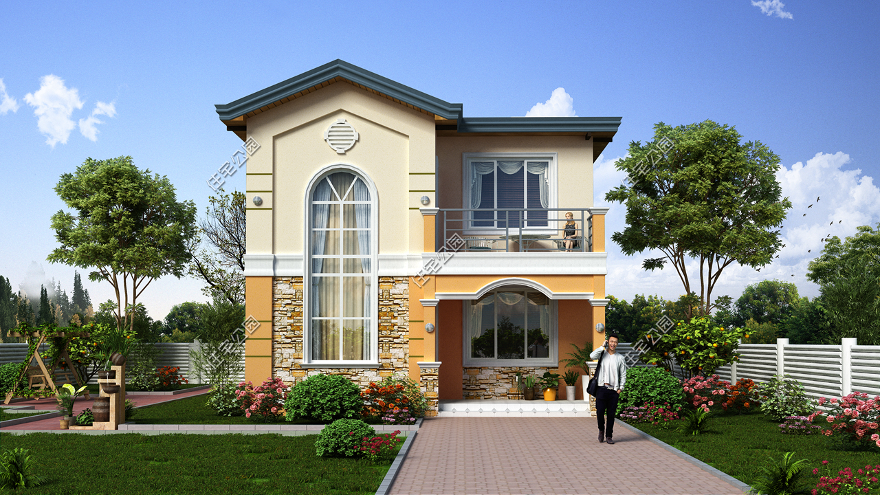 10款别墅一层带阁楼设计图,100套双层别墅设计图