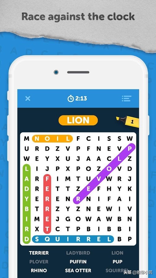 无限找词《InfiniteWordSearchPuzzles》看谁手疾眼快思维佳