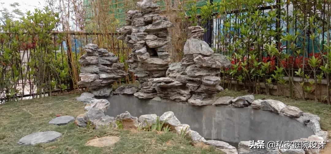 庭院假山鱼池施工设计,重庆正规庭院假山设计施工