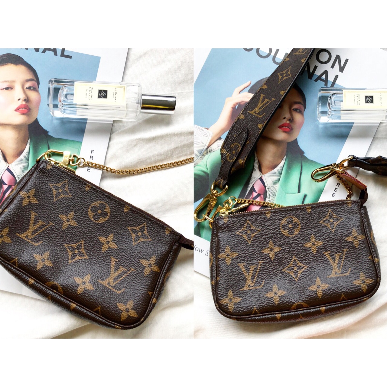 lv经典老花金扣包,lv经典老花满印链条包