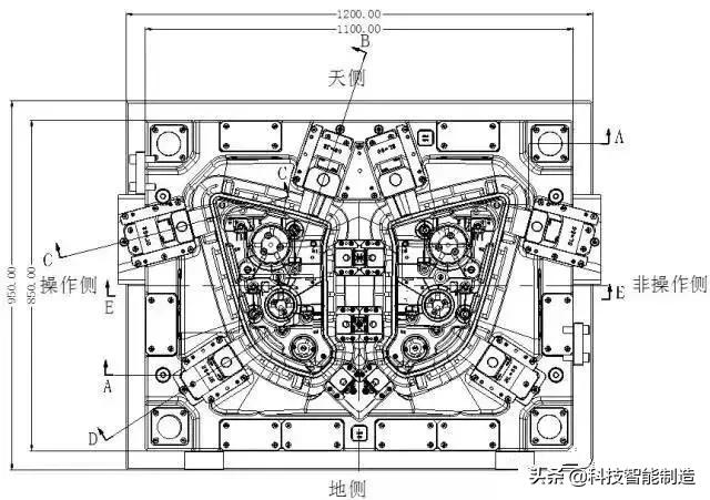 汽车灯壳模具设计,汽车大灯灯罩制作模具