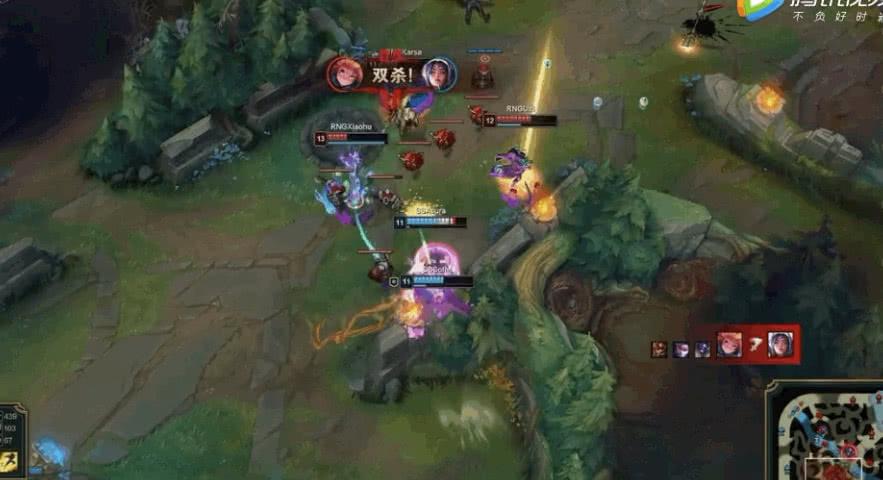 uzi再现离谱操作vn被四个人追杀,uzi上单vn比赛全局