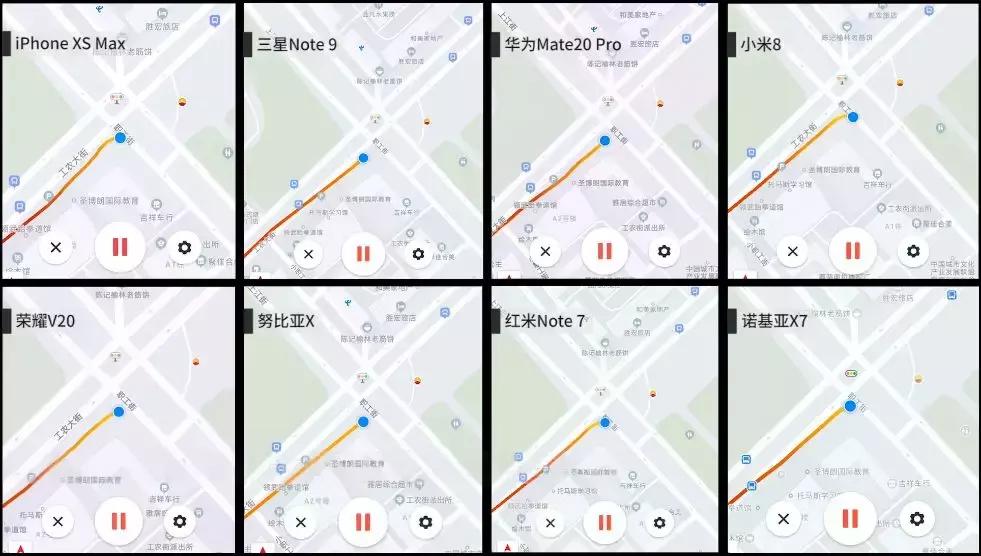 各品牌手机gps信号评测,各手机gps导航信号测试