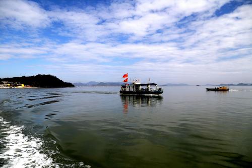 宁海湾横山岛出海捕鱼,宁波宁海横山岛