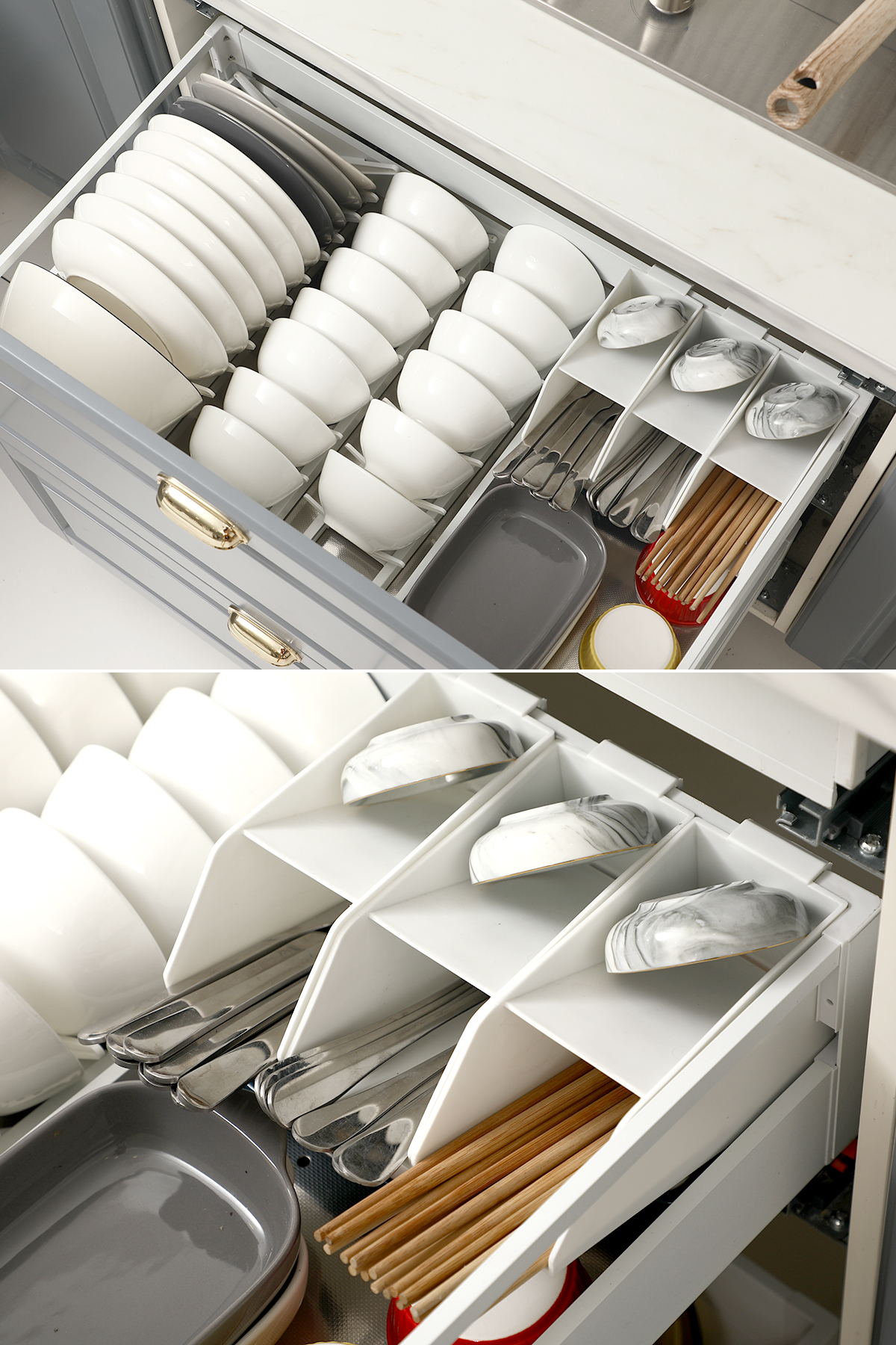 小厨房收纳橱柜,厨房收纳好物推荐拉篮