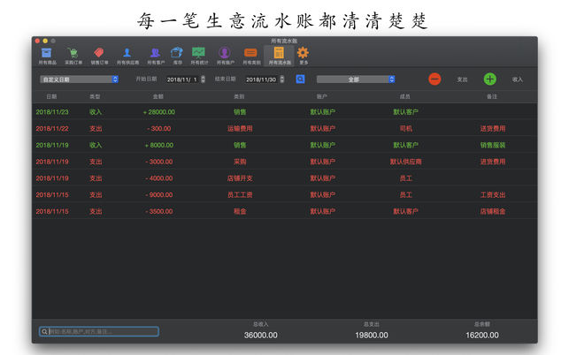 mac免费用的进销存软件,mac财务记账软件