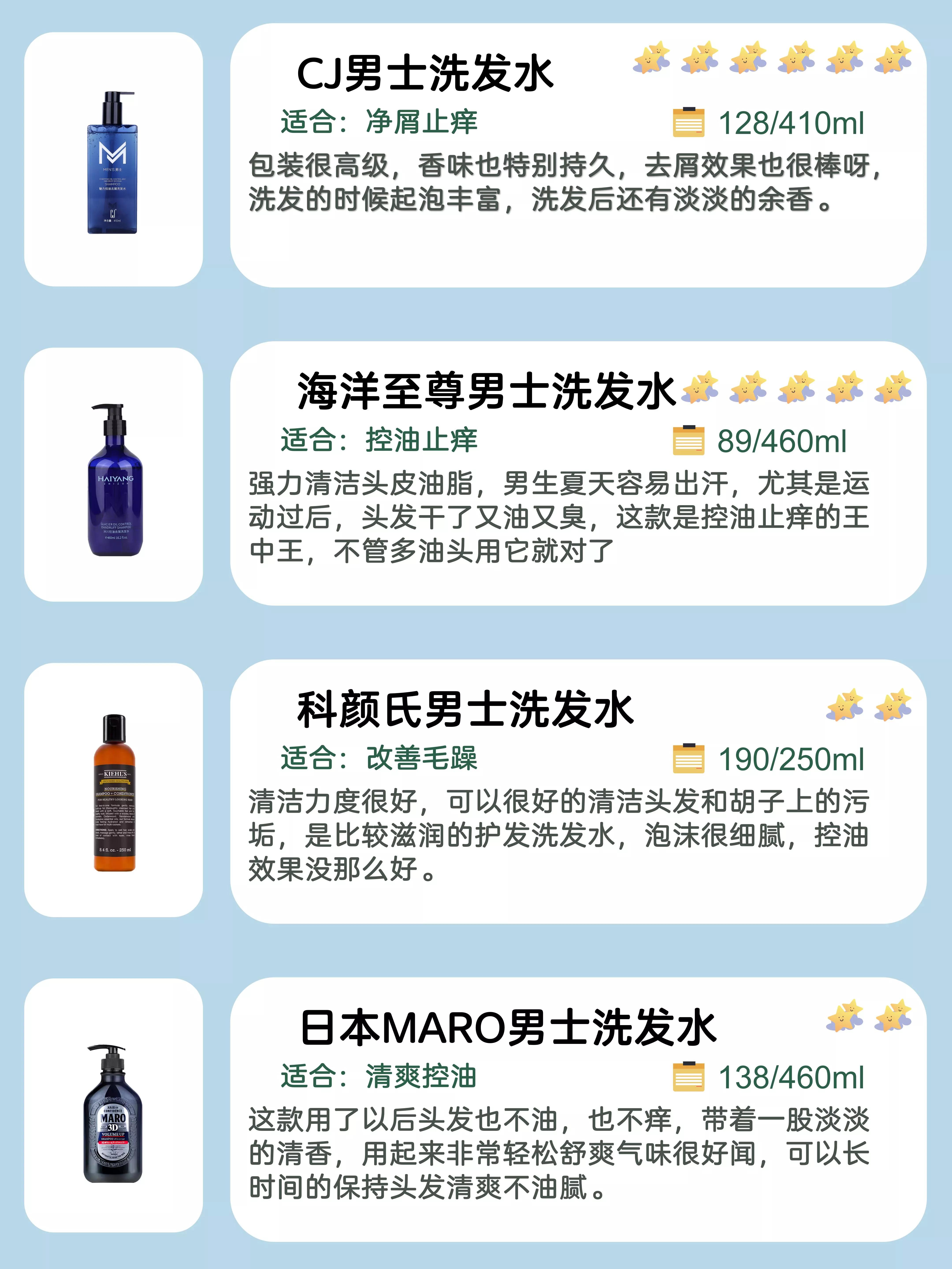 十大男士去屑控油不伤头皮洗发水,控油去屑的男士洗发水推荐