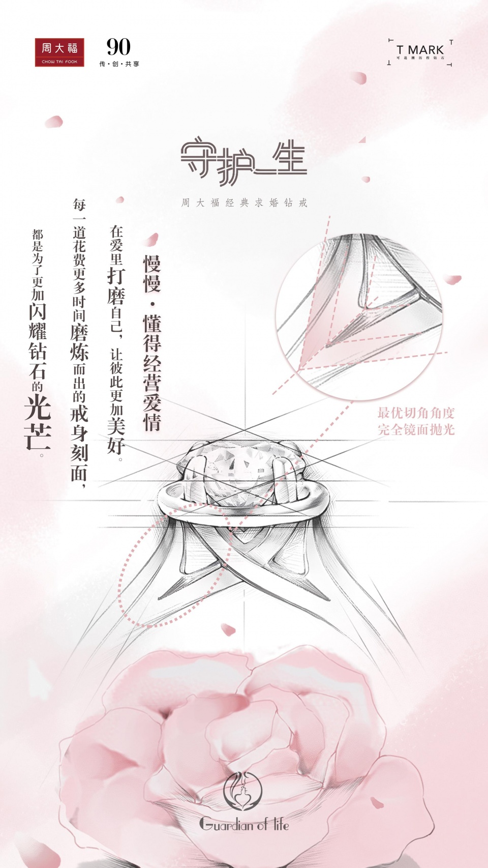 周大福守护一生钻戒宣传,周大福钻戒守护一生