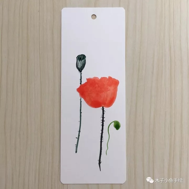 水彩画教程古风人物书签,水彩画教程入门书签简单