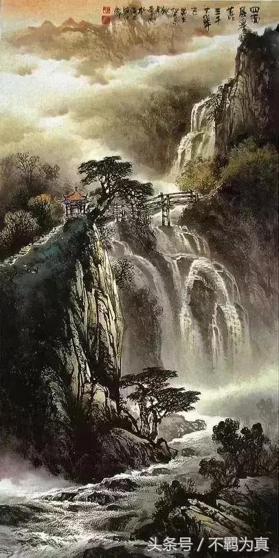 曾刚国画山水技法4,曾刚雪景国画山水画图片