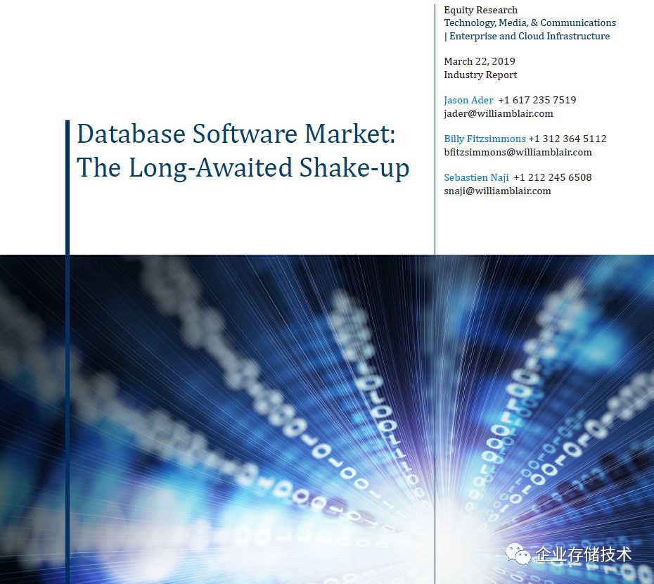 数据库市场前景分析,数据库行业深度复盘与展望
