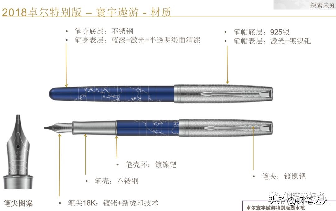 派克卓尔sonnet磨砂黑,派克钢笔卓尔遨游