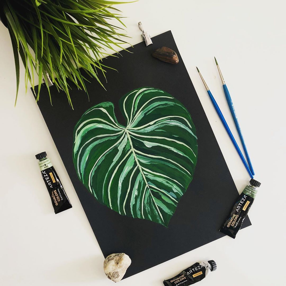 清新水彩手绘花卉插画,高级感的花卉插画