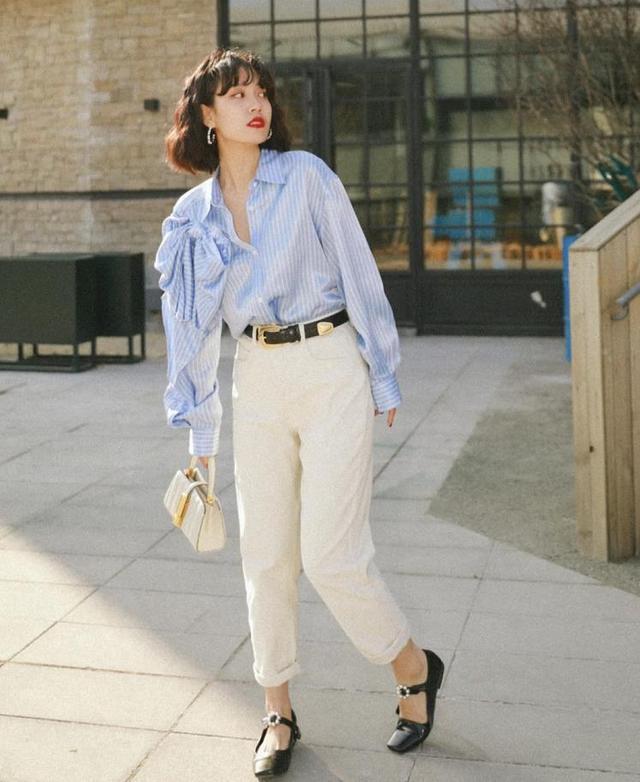 这个春天，你要有一件“法式衬衫”，*潮学**人这样搭，好美