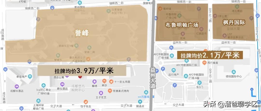 一条马路之隔房价差距大,相隔一条街房价差几倍