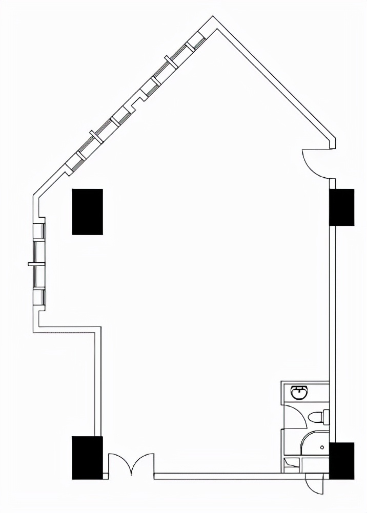 酒店异形户型设计,酒店三角形的户型怎么设计