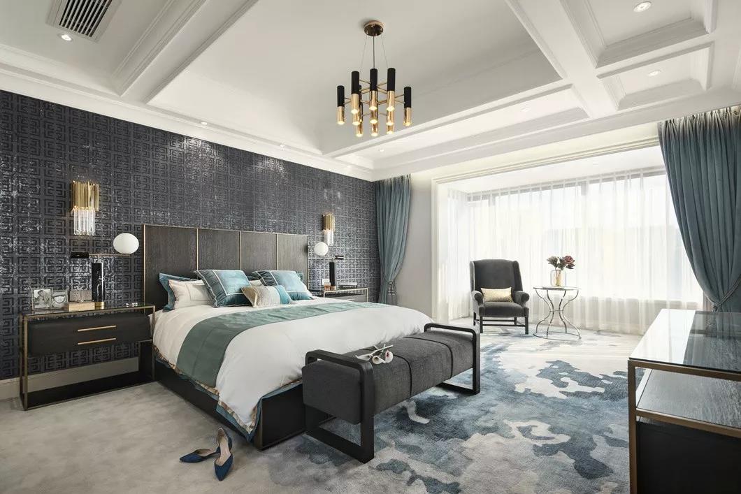 560平别墅法式装修效果,540平现代风格别墅装修