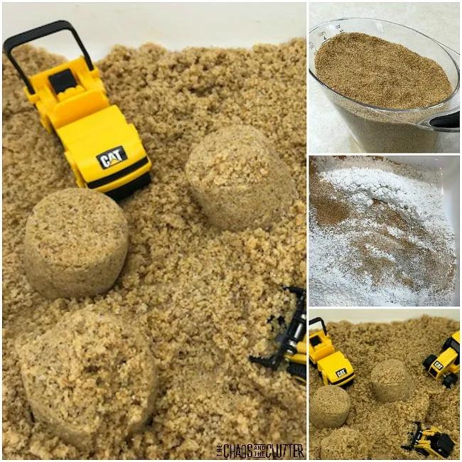 太空沙能放心的玩吗?巧手妈妈自制动力沙,给孩子一个放心的玩具