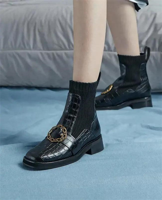 短靴中筒显腿长,短靴中筒靴