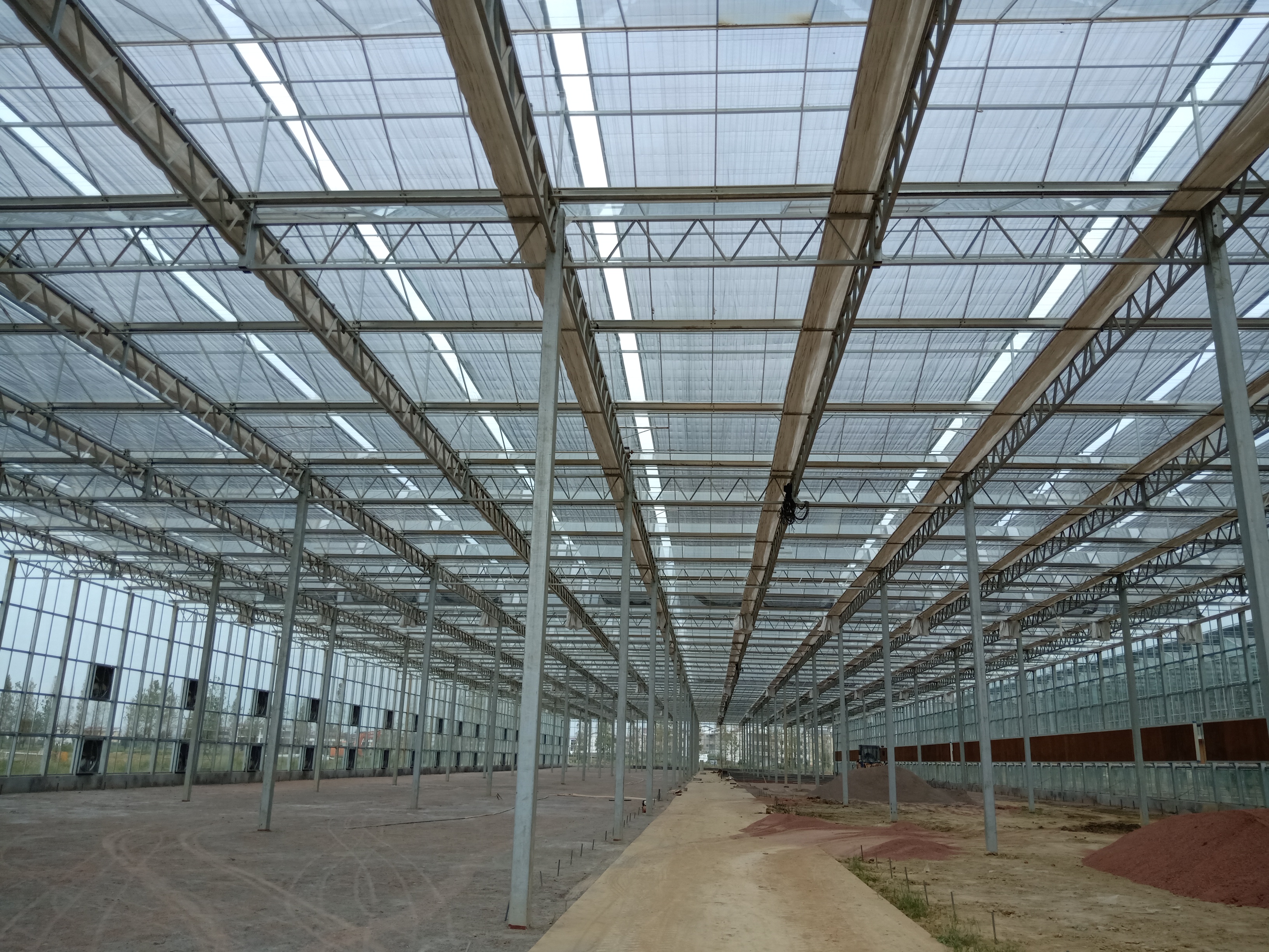 简易连栋温室大棚一亩地多少钱,河北连栋温室大棚一亩地多少钱