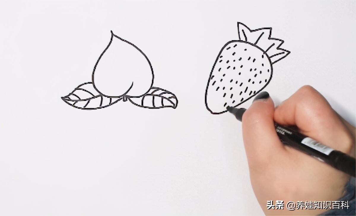 水果简笔画拟人化小学生四年级,水果简笔画儿童画简单