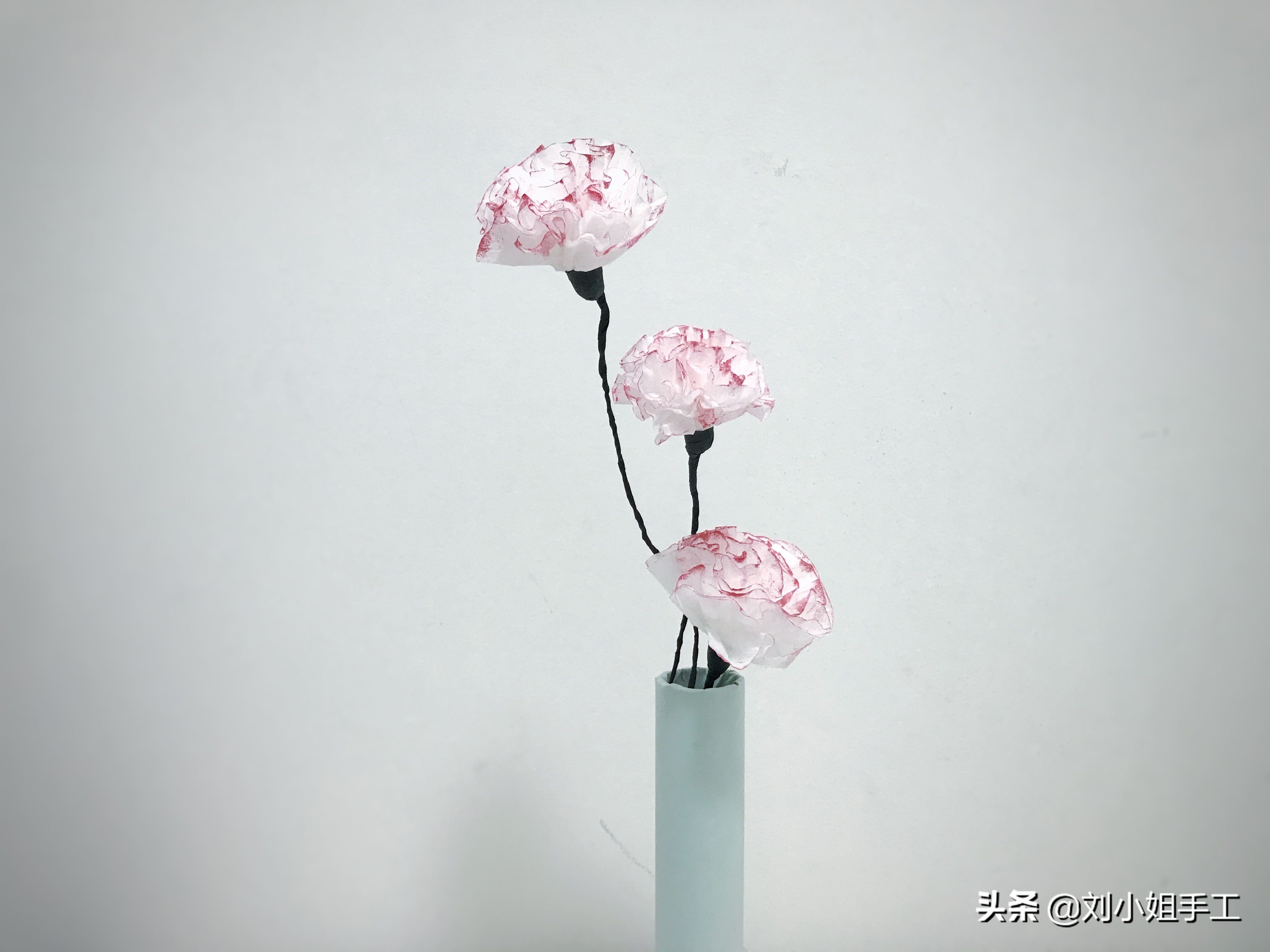 创意花朵手工DIY，用纸巾做出漂亮的花朵，超简单