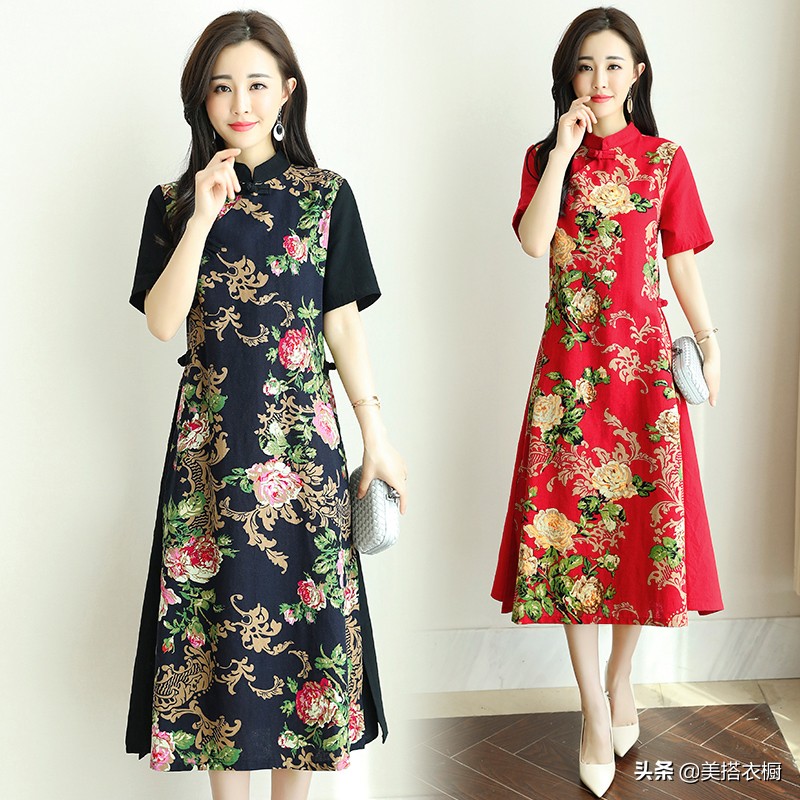 再有钱还是想穿这种棉麻裙，文艺舒适不显老气，比发年终奖还开心