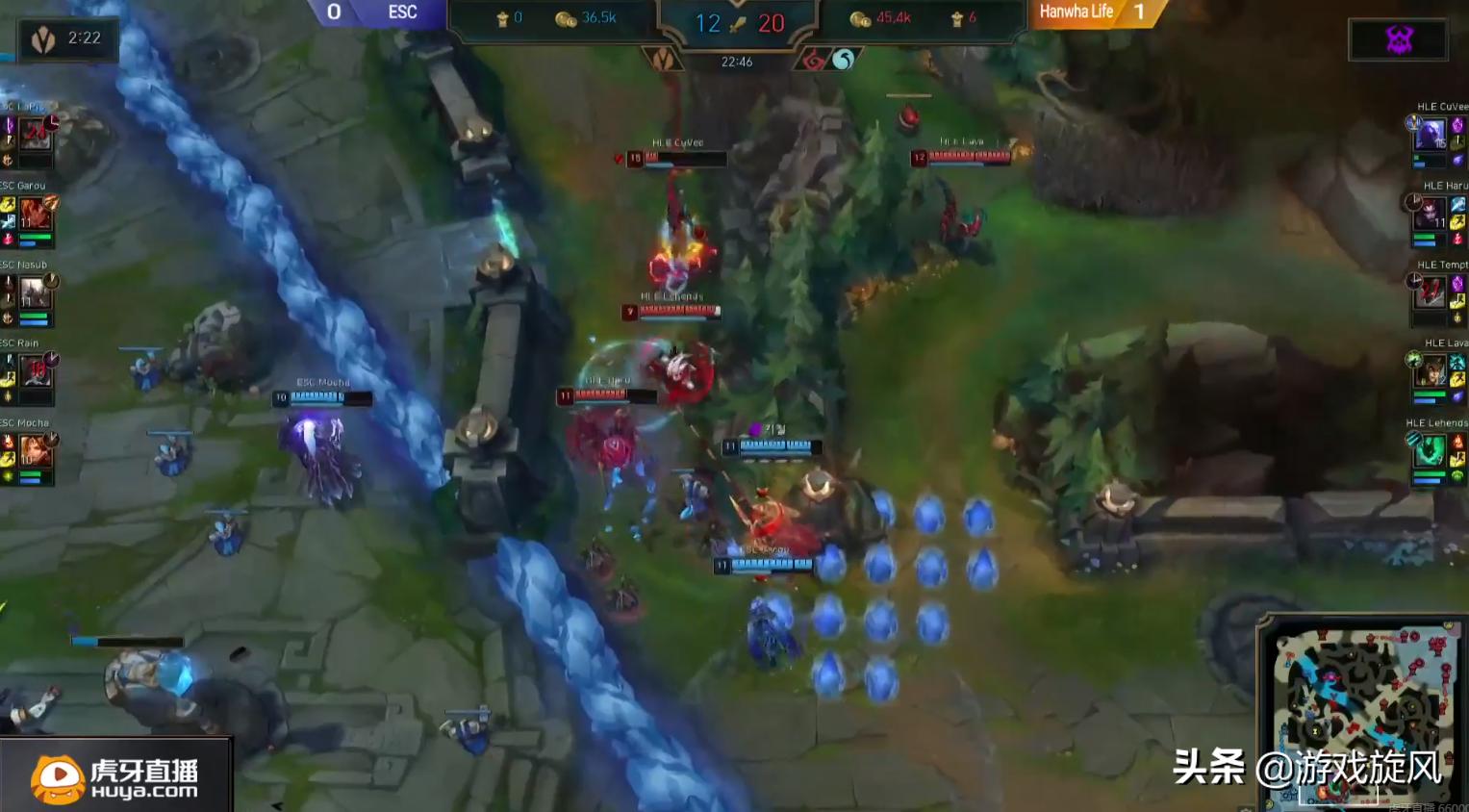 LOL：Kespa杯韩华新阵容首秀，Lehends拿出猫咪女枪组合惊艳