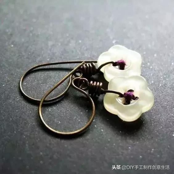 纽扣旧物改造篮子,旧物改造牛仔布做钥匙扣