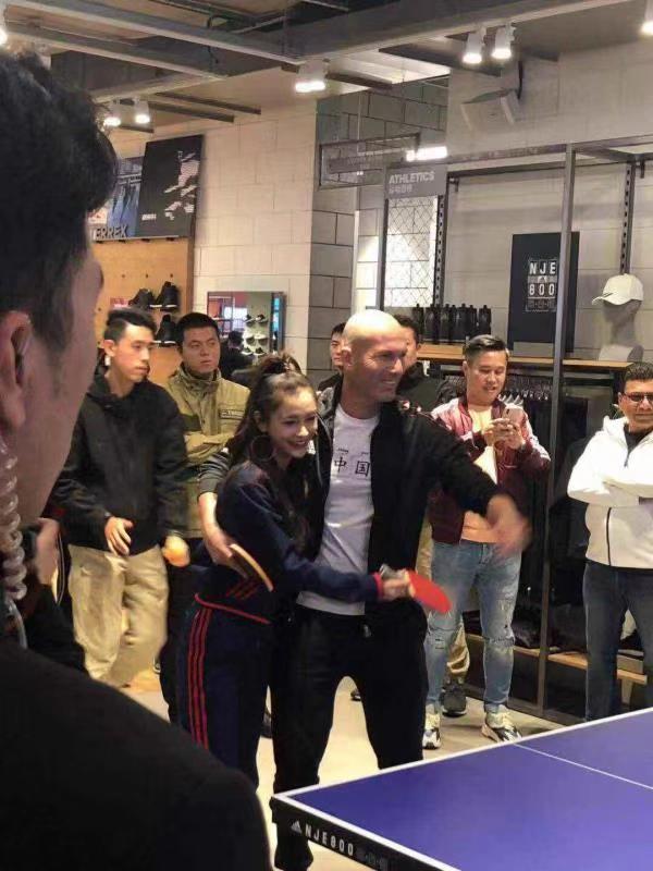 齐达内和杨颖,齐达内来中国视频