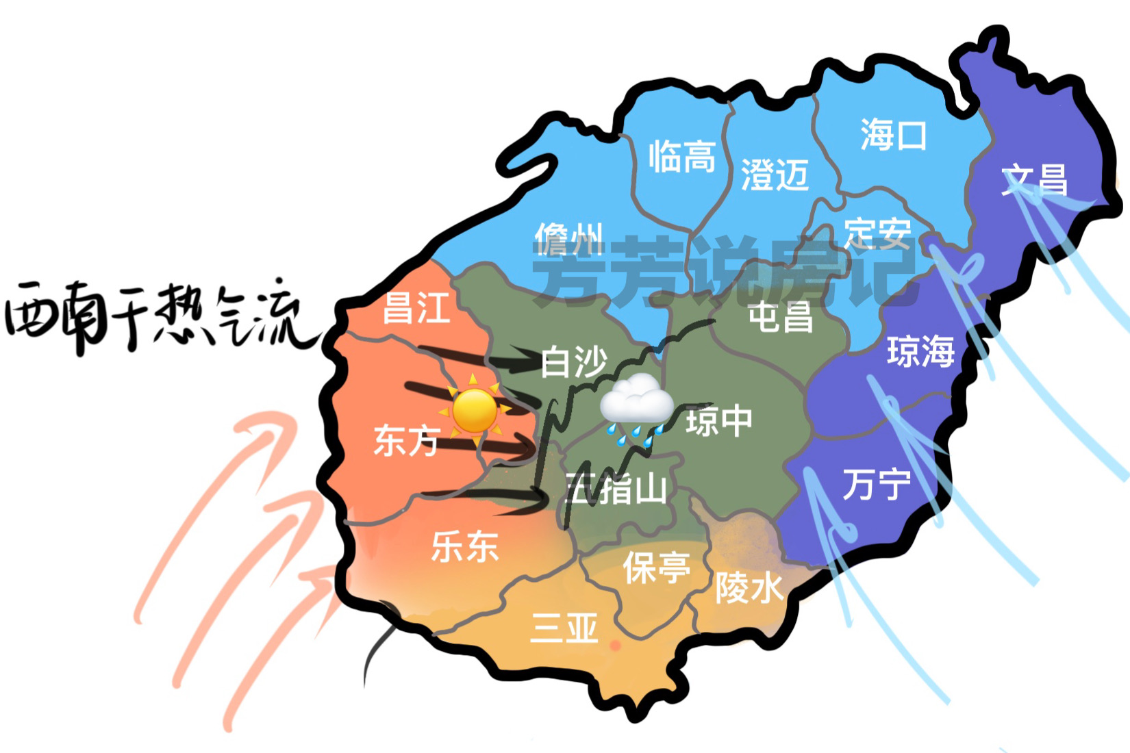 海南最适合居住不潮湿的地方,想在海南住一个月