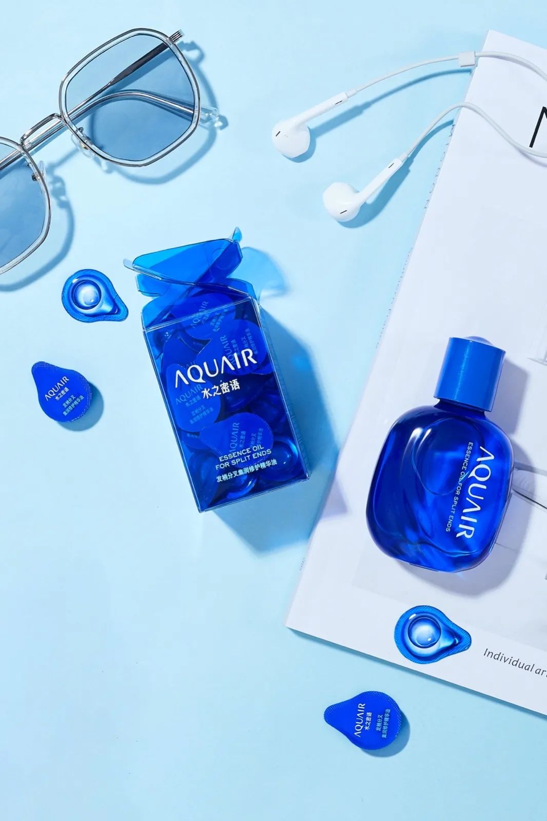 秀场妆容灵感,蓝色秀场妆容